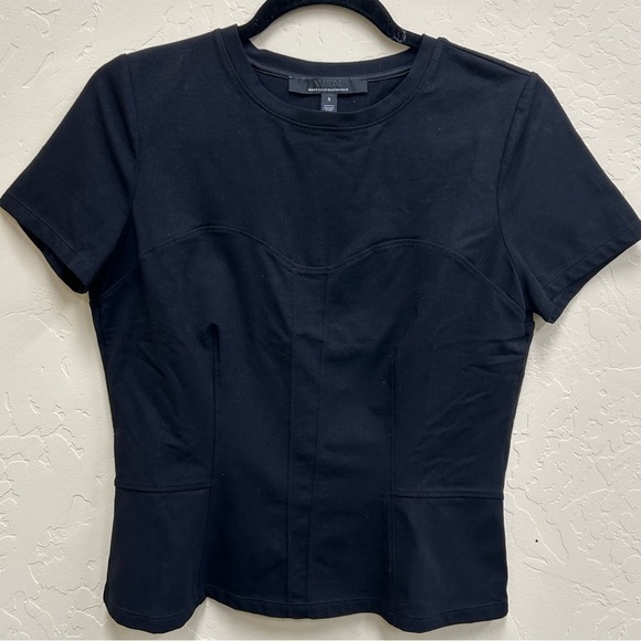 White House Black Market Tops - White House Black Market Black Short Sleeve Top